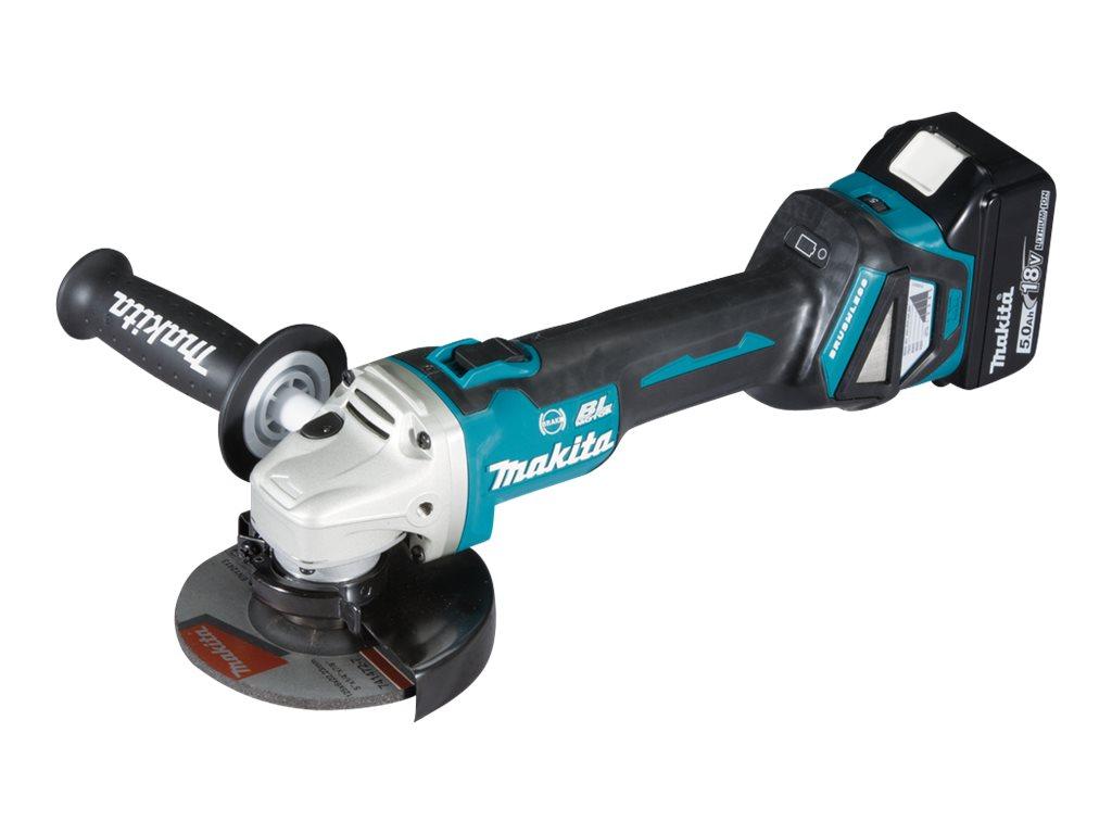 Image MAKITA MAKI Akku-Winkelschleifer 18 V DGA513RTJ / 5,0 Ah, 2 Akkus + Ladegerät i