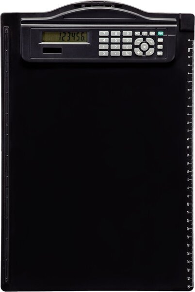 Image MAUL A4 Clipboard Calculator Tasche Einfacher Taschenrechner Schwarz (23254-90)