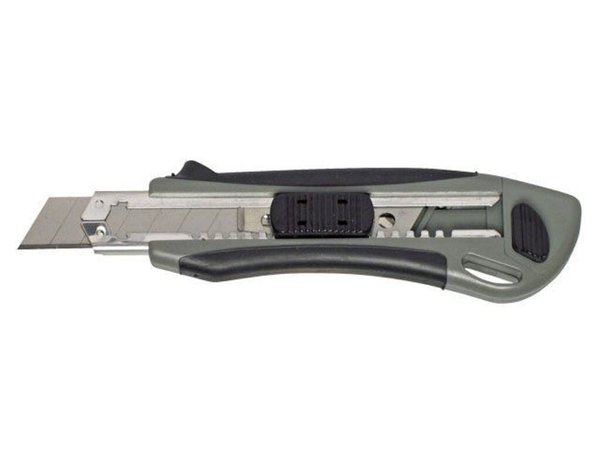 Image MAUL Cutter Profi, 18 mm, mit 2 Ersatzklingen, Softgrip für schwere Schneidarbe
