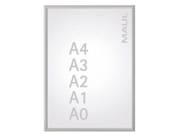 Image MAUL HEBEL Plakatrahmen standard, DIN A3, Aluminium-Rahmen silbereloxierter Alu