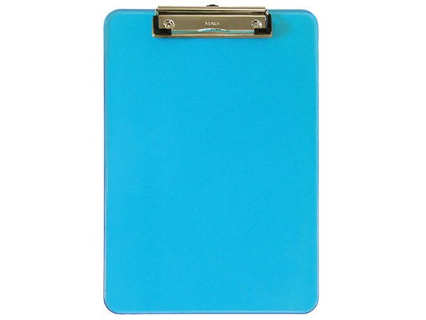 Image MAUL Klemmbrett MAULneon, DIN A4, transparent-blau aus Kunststoff, flache, vern