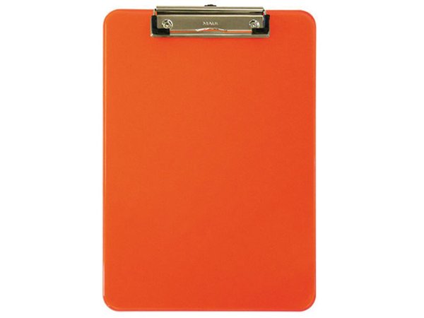 Image MAUL Klemmbrett MAULneon, DIN A4, transparent-orange aus Kunststoff, flache, ve