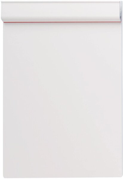 Image MAUL Klemmplatte aus Kunststoff, Klemmer an der kurzen Seite A4, weiß (23101-02