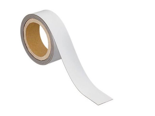 Image MAUL Magnetband, 40 mm x 3 m, Dicke: 1 mm, weiß beschriftbares Kennzeichnungsba