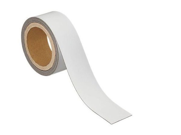 Image MAUL Magnetband, 50 mm x 3 m, Dicke: 1 mm, weiß beschriftbares Kennzeichnungsba
