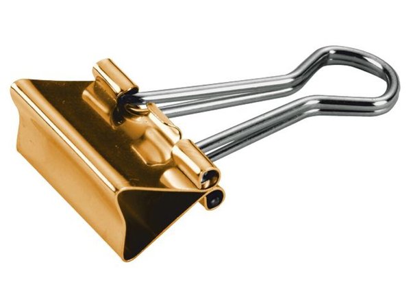 Image MAUL Multiclips 19mm gold; 1 Pack = 12 St.