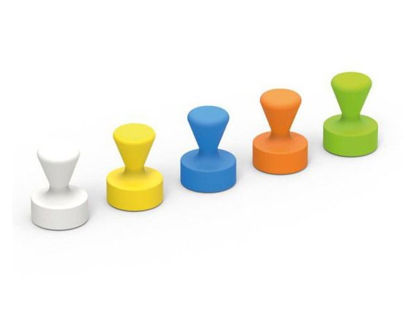 Image MAUL Neodym-Kegelmagnet, Durchmesser: 12 mm, farbig sortiert Haftkraft: 1,5 kg,
