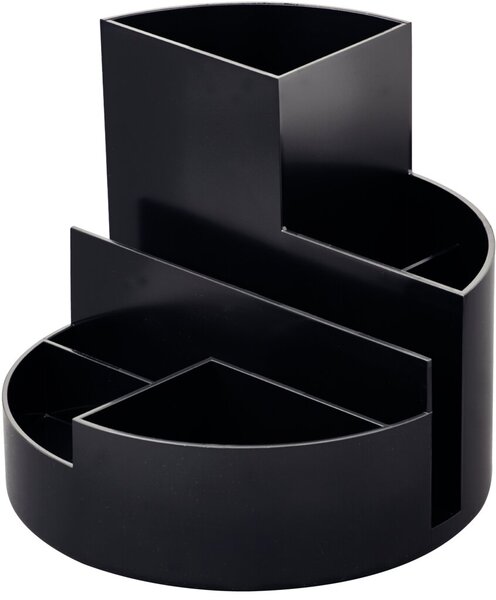 Image MAULrundbox Recycling, schwarz Oberfläche matt, 6 Fächer,