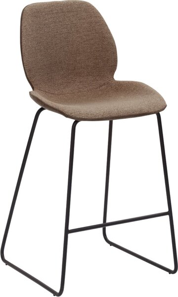 Image Tresenhocker 1176 Kufengestell schwarz gepolsterte Sitzschale, innen Stoff
