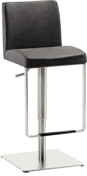 Image Bar/Tresenhocker 1260EL Gestell Edel- stahl gebürstet,gepolsterte Sitzschale