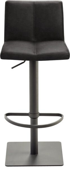 Image Bar-/Tresenhocker 1285 Gestell grau gepolsterte Sitzschale, schwarzgrau