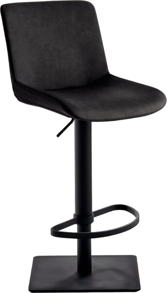 Image Bar-/Tresenhocker 1287 Gestell schwarz gepolsterte Sitzschale schwarzgrau