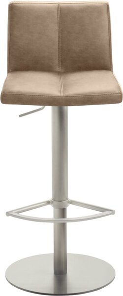 Image Bar-/Tresenhocker 1385, Gestell Edel- stahl gebürstet,gepolsterte Sitzschale