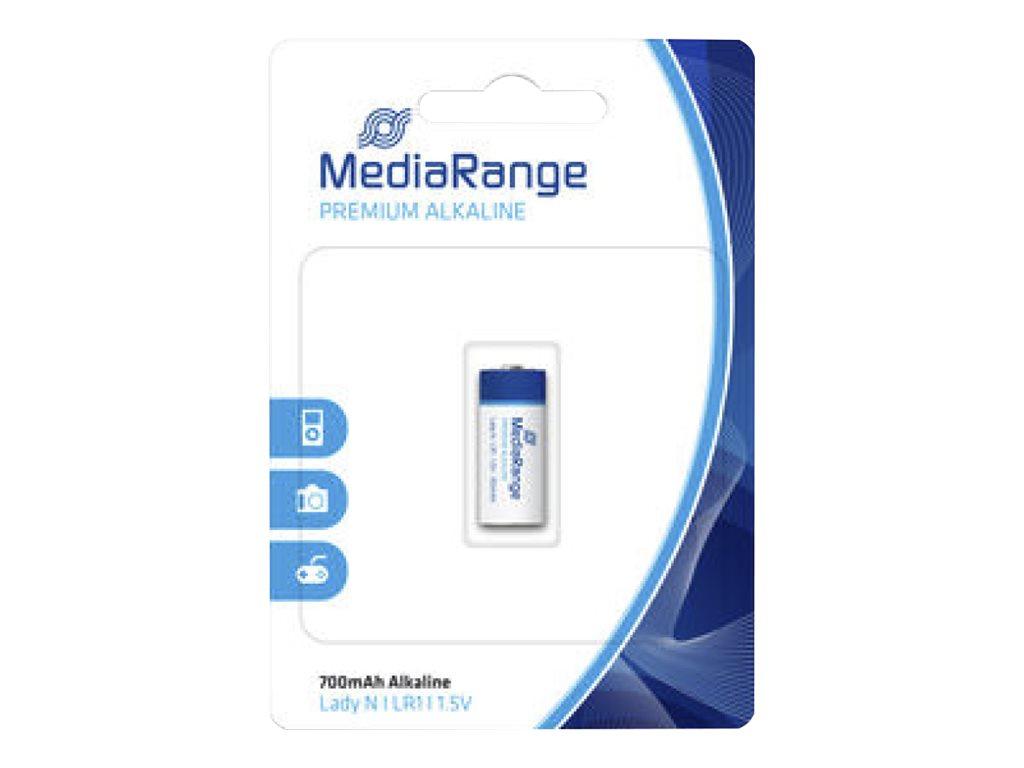 Image MEDIARANGE Batterie Mediarange Prem. Blister Lady N Alkaline/LR1 1.5