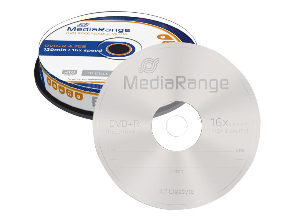 Image MEDIARANGE DVD+R MediaRange 16x 10pcs Spindel