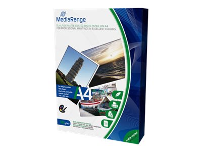 Image MEDIARANGE Foto Papier MediaRange matt coated  A4 140g 100 Blatt Dual