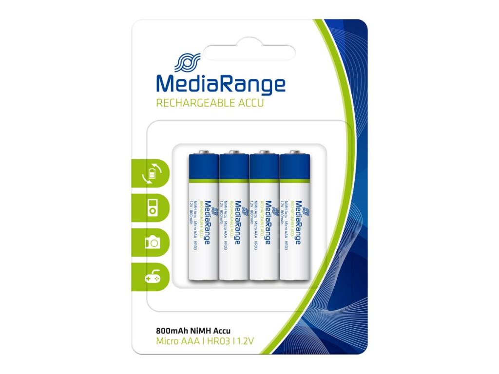 Image MEDIARANGE Rechargeable NiMH Accu Micro