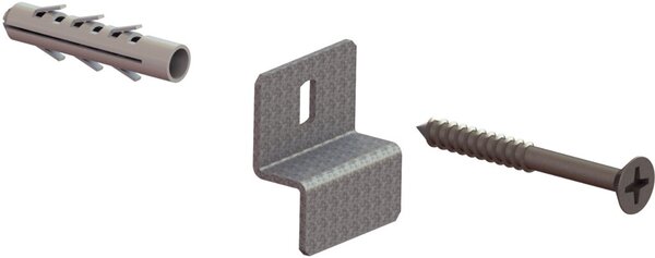 Image Wandverdübelungsset CLIP/FIX GR für Meta Compact Grundregal, kpl. verzinkt