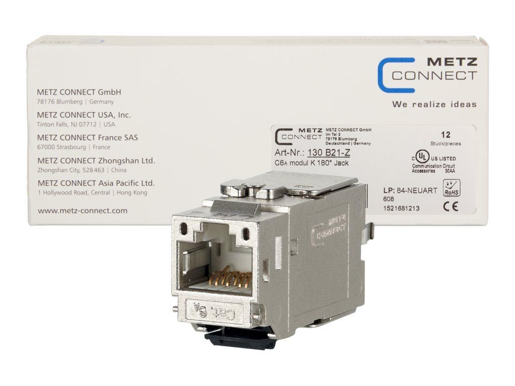 Image METZ CONNECT BTR C6A modul K 180° Jack 130B21-Z 12er Pack