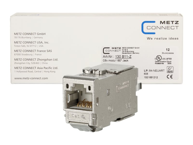 Image METZ CONNECT C6Amodul 180° - Modulare Eingabe - RJ-45 - Metallic (Packung mit 1