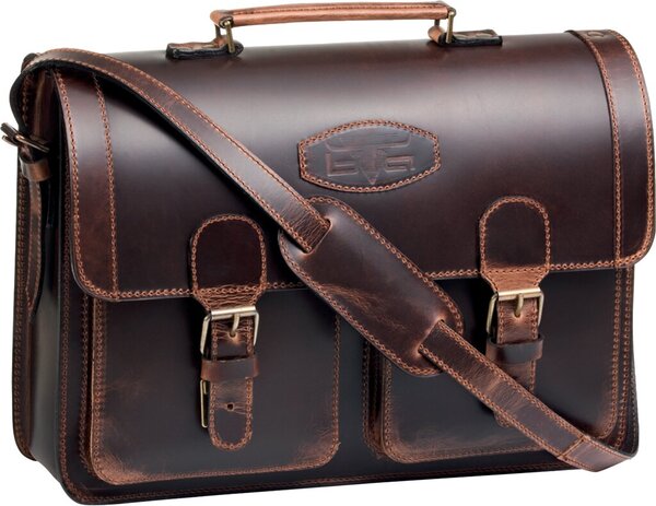 Image MIKA Aktentasche ROBBERT, Sattelleder, braun