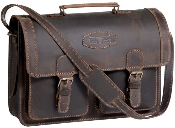 Image MIKA Aktentasche ROBBERT, Sattelleder, dunkelbraun matt