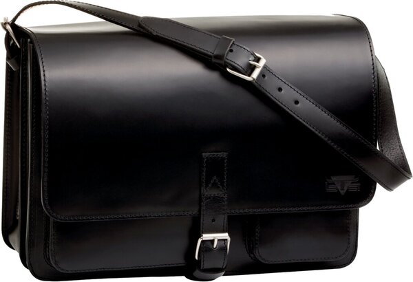 Image MIKA Umhängetasche SCOTTY, Sattelleder, schwarz