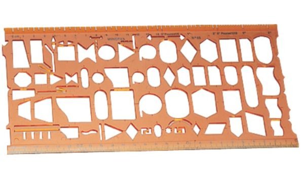 Image MINERVA Organigraph Schablone Symbo le 45 (334152500)