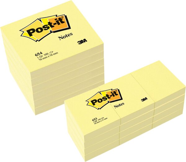 Image Post-it Notes Haftnotizen, Vorteilspack, gelb