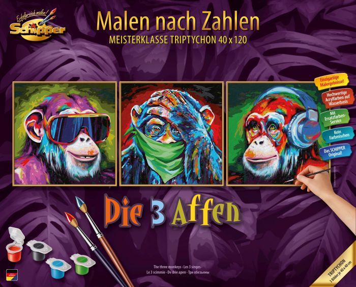 Image MNZ - Die 3 Affen (Tript.), Nr: 609470859
