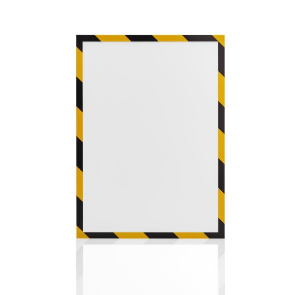 Image Magnetrahmen SAFETY, A4, gelb/schwarz 