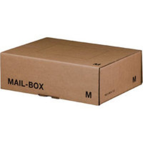 Image Mail-Box B-M braun, haftklebend und Aufreißfaden