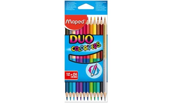 Image Maped Dreikant-Buntstift COLORPEPS DUO, 18er Kartonetui (82829601)