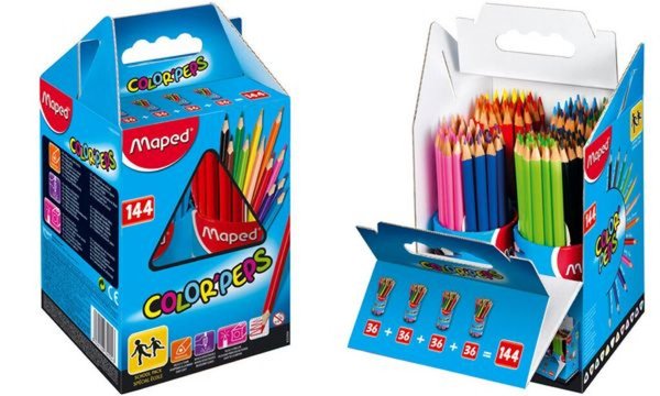 Image Maped Dreikant-Buntstift COLORPEPS , 144er Schulpaket (339003900)