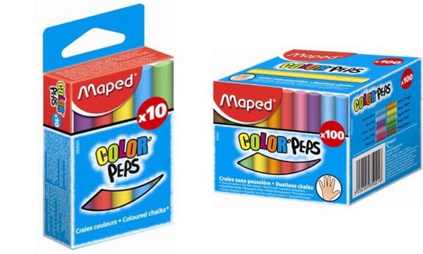 Image Maped Wandtafelkreide COLORPEPS, r und, farbig sortiert (82935021)