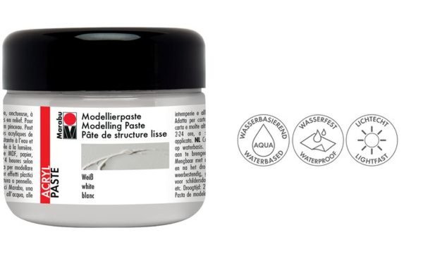 Image Marabu Acryl-Modellierpaste, 225 ml , weiß (57201761)