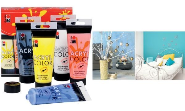 Image Marabu Acrylfarbe AcrylColor, Sta rter Set 5 x 100 ml (57201176)