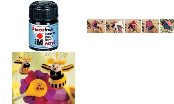 Image Marabu Acryllack Decorlack, metal lic-gold, 15 ml, im Glas (57200365)