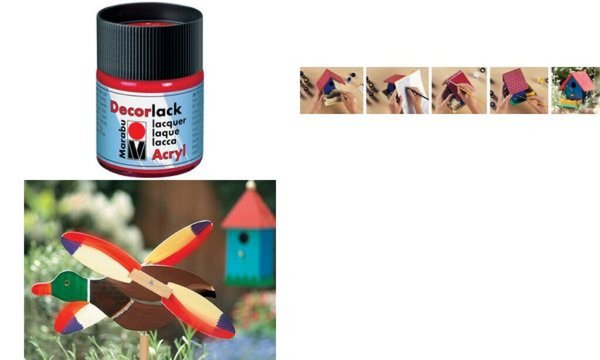 Image Marabu Acryllack Decorlack, schwa rz, 50 ml, im Glas (57200338)