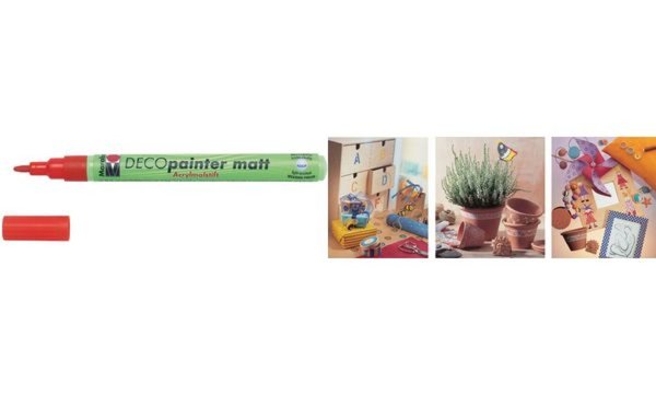 Image Marabu Acrylmarker Deco Painter ma tt, kirsch-rot (57200121)