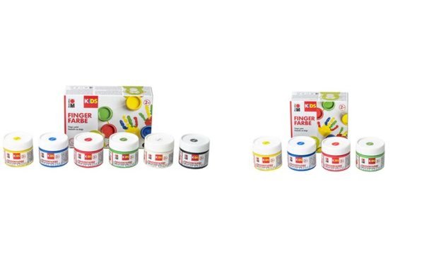 Image Marabu KiDS Fingerfarbe, 100 ml, 6e r Set (57202046)