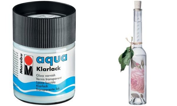 Image Marabu Klarlack Aqua, hochglänzend, 50 ml, im Glas (57200323)