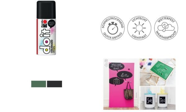 Image Marabu Sprühfarbe do it CHALKBOARD, tafel schwarz (57201922)
