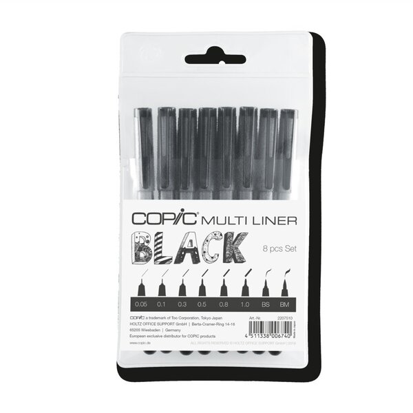 Image Marker Copic MULTI LINER Set Black 