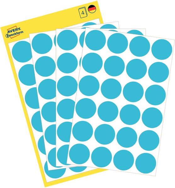 Image Markierungspunkte blau 18mm 4 Blatt = 96 Etiketten/Punkte
