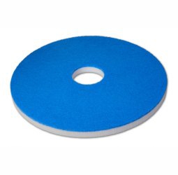 Image Maschinenpad/Magic-Superpad 229 mm - 09'' Melamine | weiß/blau <br>passend für Scheuersaugmaschine Artikel 68201 und 68951