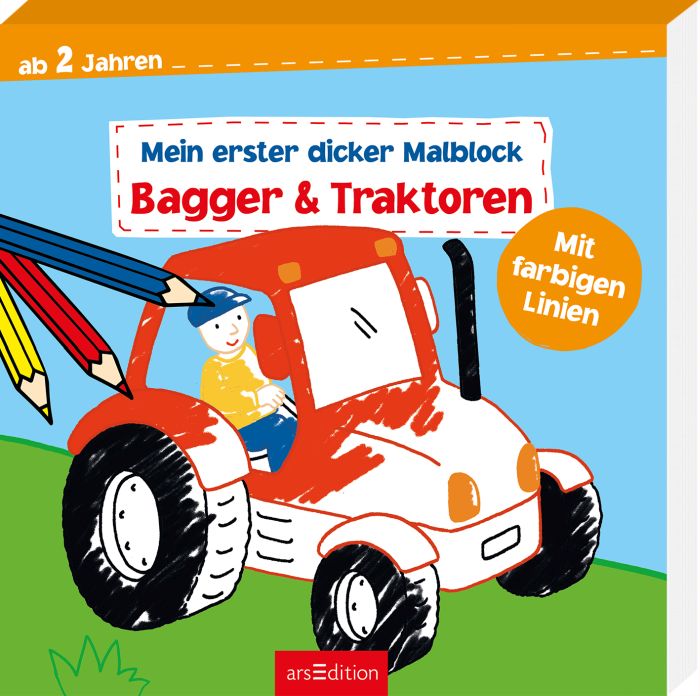 Image Mein 1. dicker Malblock - Bagger&Traktor, Nr: 134702