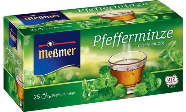 Image Meßmer Tee Pfefferminze, frisch-w ürzig, 25er Packung (9540020)