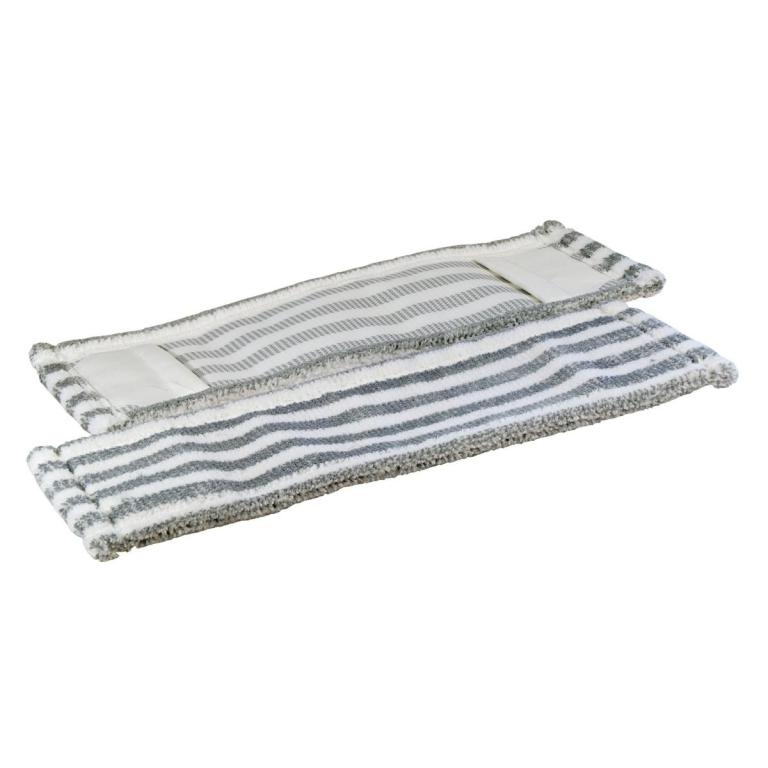 Image Mikro-Borstenmopp 40 cm | weiß/grau Mikrofaser-Mopp mit eingearbeiteten Polyamid-Borsten. Aufnahme: Tasche