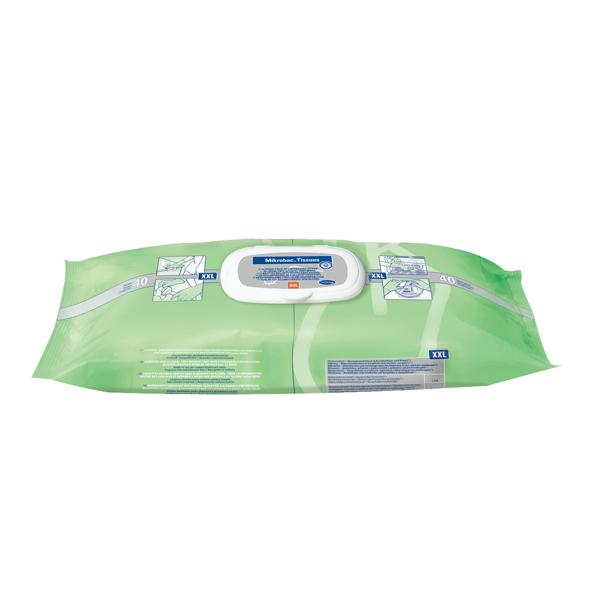 Image Mikrobac Tissues, Flow Pack XXL | 40 Tücher <br>alkohol- und aldehydfreie Desinfektionstücher zur Schnelldesinfektion von Medizinprodukten und anderen Flächen